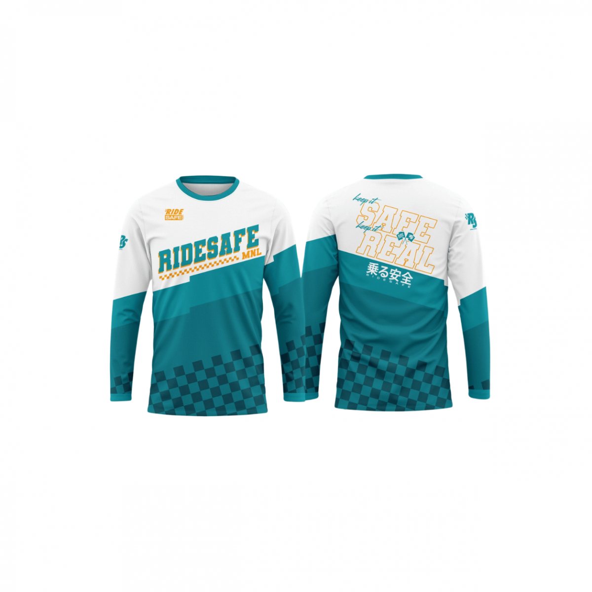 Ride Safe MNL Teal Velocity Riding Jersey